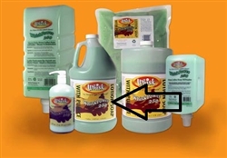 WP-250-SN-4 - Whisk Green Lotion Soap with Pumice 1 Gallon Short Neck Bottle